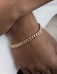 THE GOLD GODS 18K Gold Plated 6mm Cuban Link Bracelet image number 2