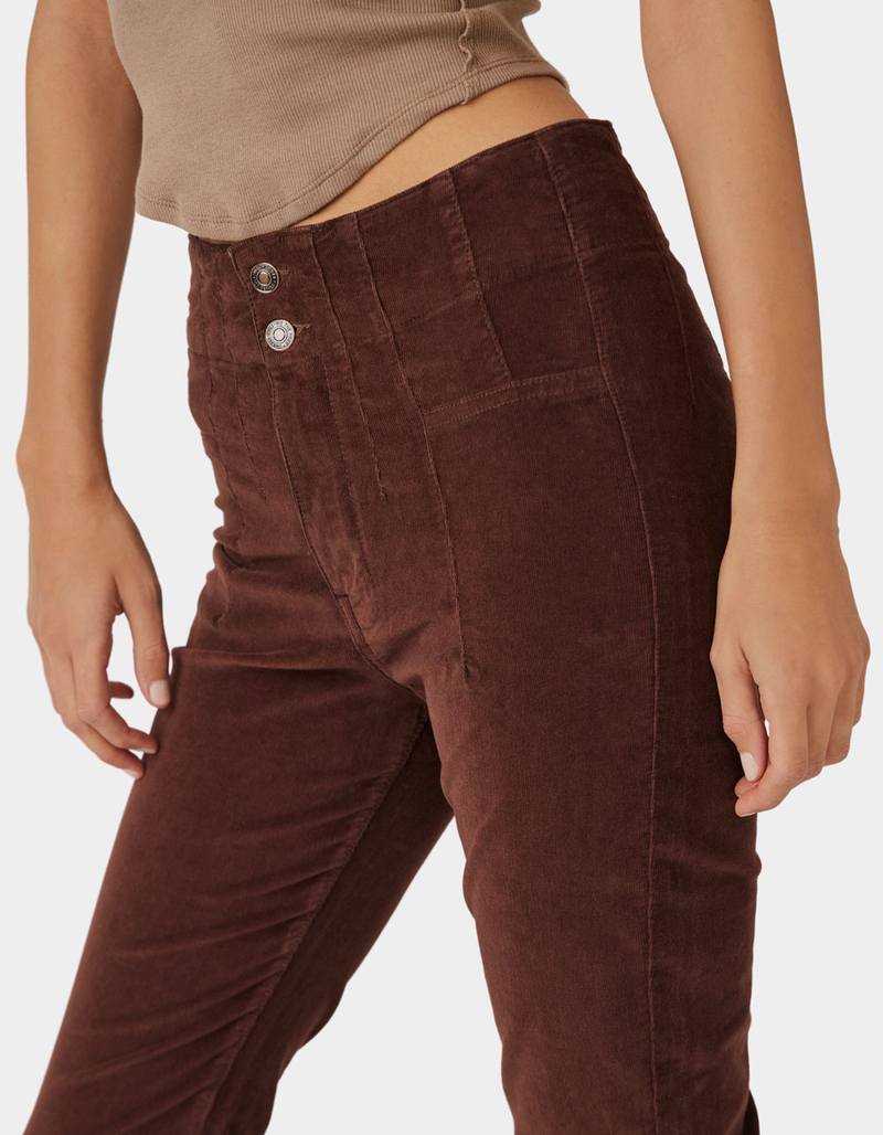 FREE PEOPLE Jayde Womens Flare Corduroy Pants image number 3