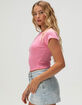 BOZZOLO Womens Boat Neck Tee image number 3