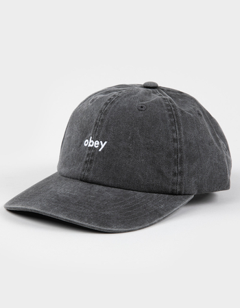 OBEY Pigment Lowercase 6 Panel Strapback Hat Primary Image