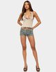 EDIKTED Kimiko Sequin Crochet Halter Top image number 4