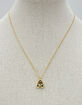 DO EVERYTHING IN LOVE 14K Gold Dipped A Initial Bubble Necklace image number 2