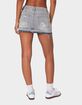 EDIKTED Priyanka Distressed Denim Mini Skirt image number 5
