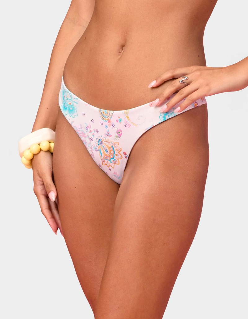 EDIKTED Barbie&trade; Paisley Bikini Bottom image number 1