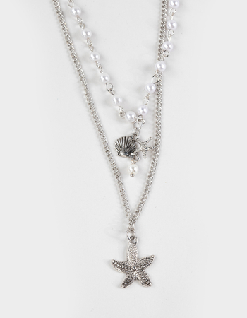 FULL TILT Layered Shell Beaded Necklace Alternative Image