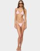 EDIKTED Azalea Crochet Triangle Bikini Top image number 5