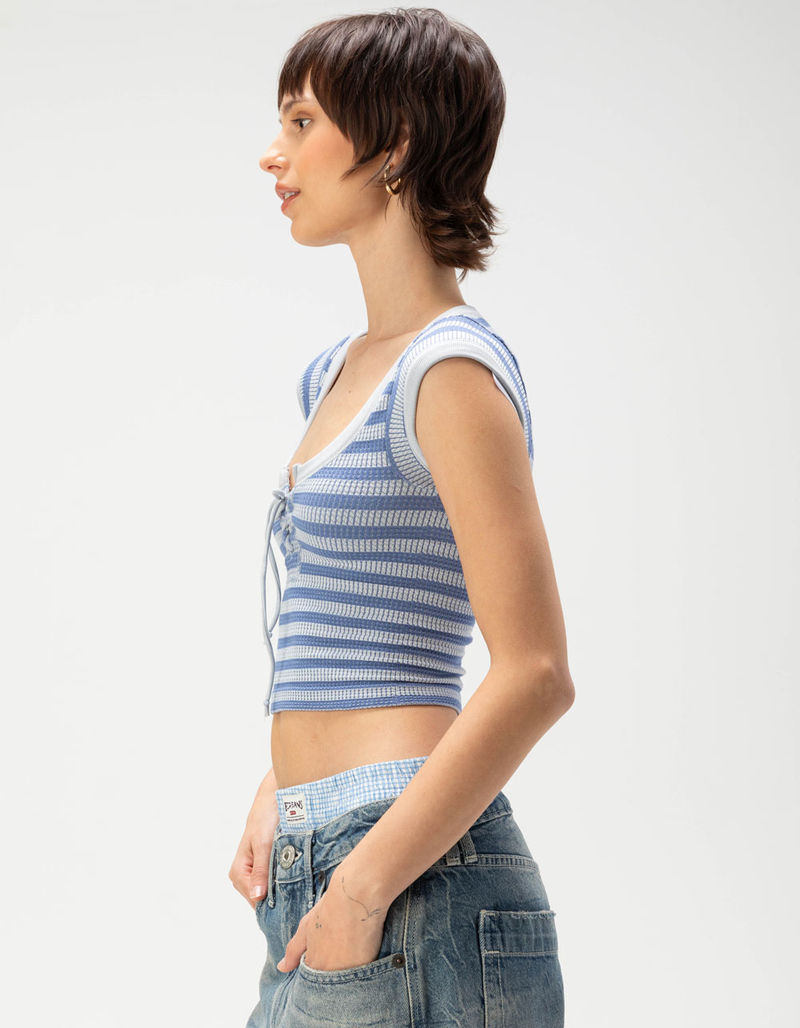 BDG Urban Outfitters Knockout Womens Lace Up Crop Top image number 2