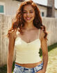 FULL TILT Pointelle Charm Womens Cami image number 1