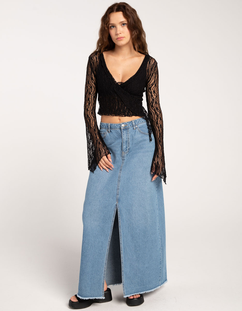 COTON CANDY LA Lace Surplus Womens Top image number 4