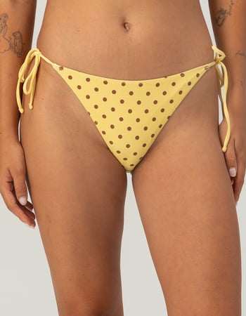 DAMSEL Polka Dot Reversible Tie Side Cheeky Bikini Bottoms Alternative Image