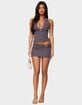 EDIKTED Billey Metal Ring Mini Skirt image number 5