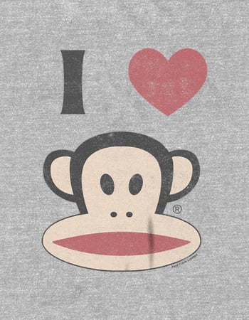 PAUL FRANK I Heart Monkey Logo Unisex Tee Alternative Image