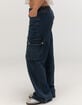 RSQ Womens Low Rise Cargo Baggy Denim Jeans image number 3