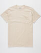 RSQ Solid Mens Oatmeal Pocket Tee image number 1