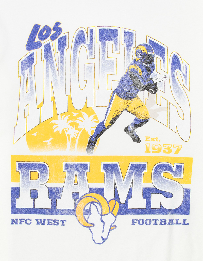 THE WILD COLLECTIVE Los Angeles Rams Player Mens Boxy Tee image number 1