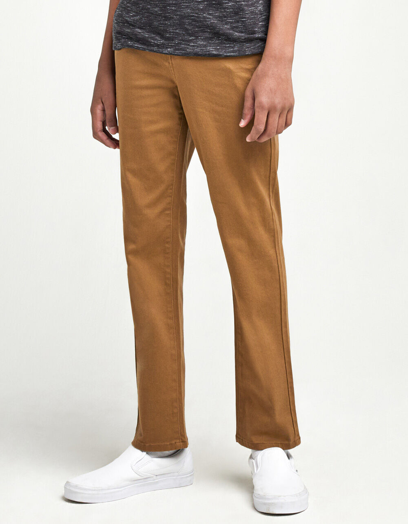 RSQ Boys Slim Tan Chino Pants image number 1