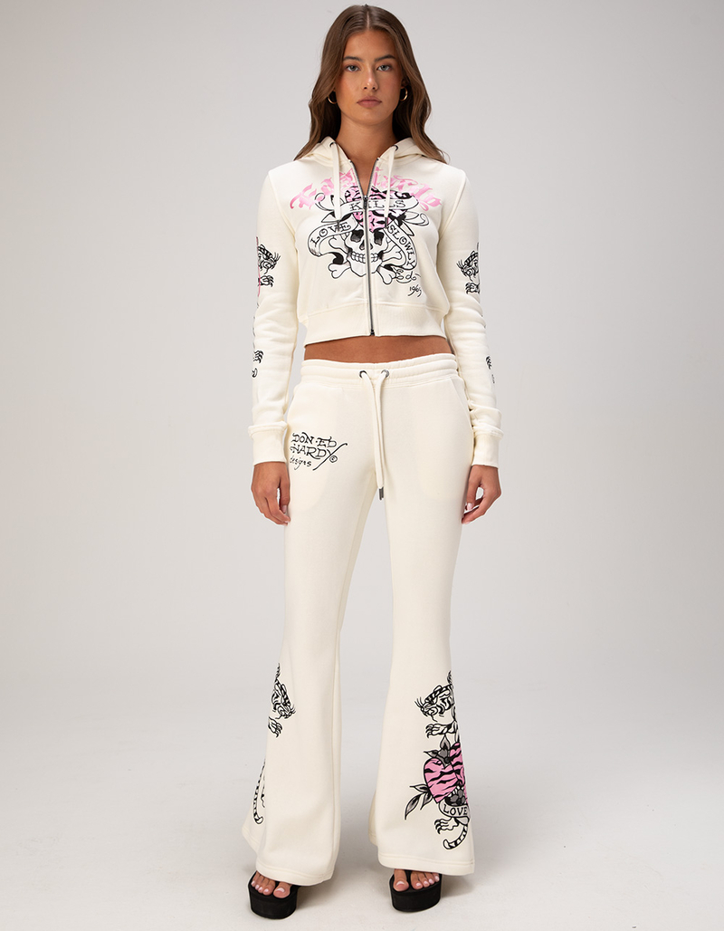 ED HARDY Love Kills Slowly Womens Zip-Up Hoodie image number 5