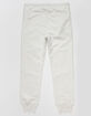 RSQ Fleece Seamed Boys White Jogger Sweatpants image number 2