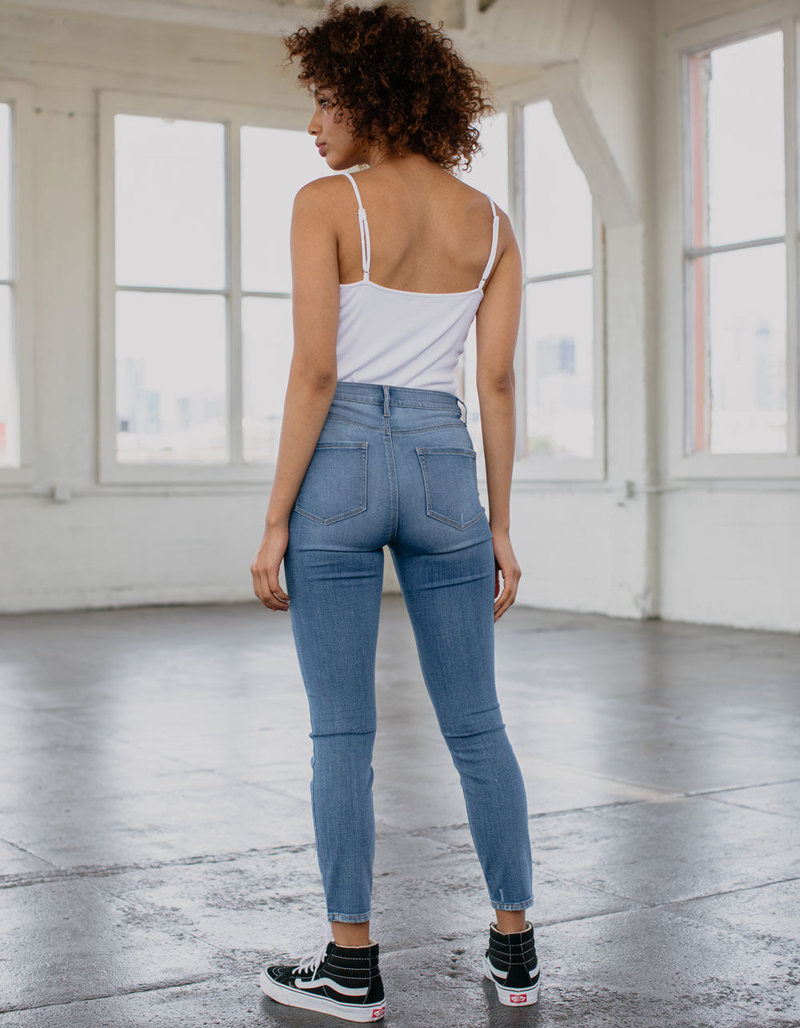 RSQ High Rise Ankle Medium Wash Womens Skinny Jeans image number 3