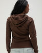 MADDEN GIRL California Womens Zip-Up Hoodie image number 2