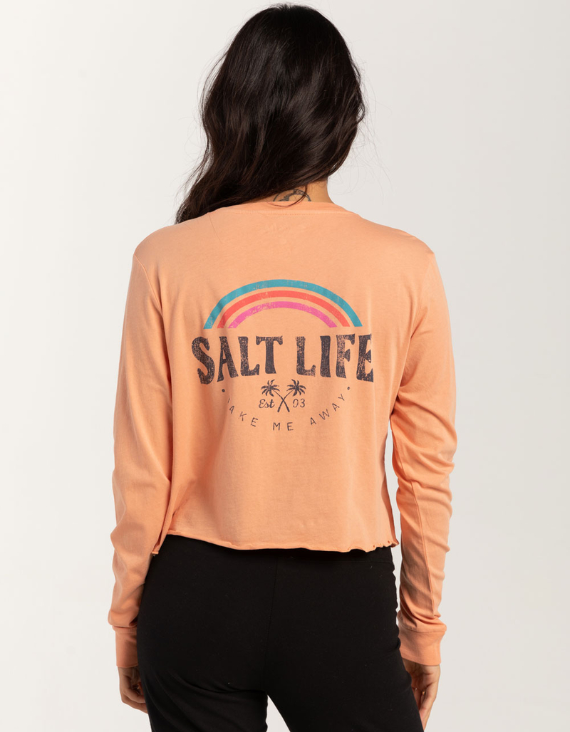 SALT LIFE Take Away Womens Long Sleeve Crop Tee image number 0