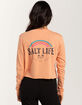 SALT LIFE Take Away Womens Long Sleeve Crop Tee image number 1