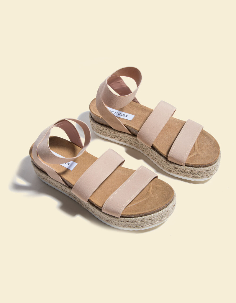 STEVE MADDEN Kimmie Blush Flatform Espadrille Sandals image number 1