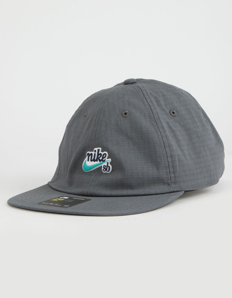 NIKE SB Heritage86 Dri-FIT Gray Mens Strapback Hat image number 0