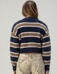 FULL TILT Fuzzy Striped Womens Sweater image number 3