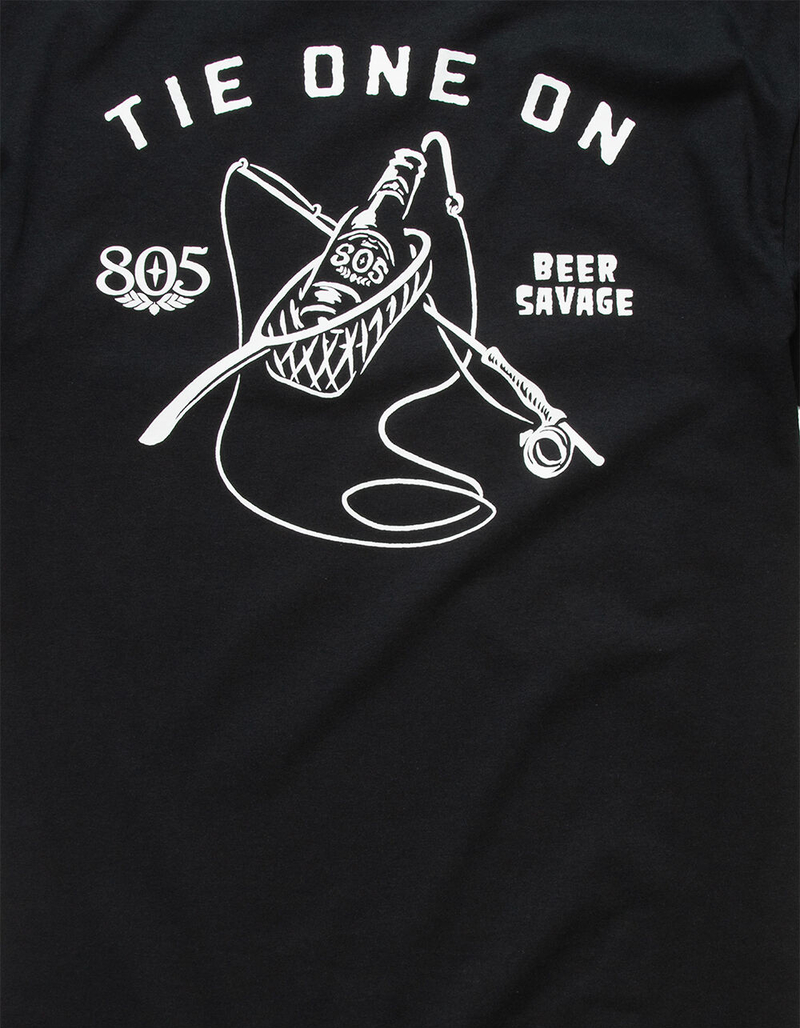 BEER SAVAGE x 805 Tie One On Mens T-Shirt image number 3
