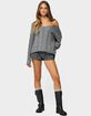 EDIKTED Inga Oversized Cable Knit Sweater image number 4