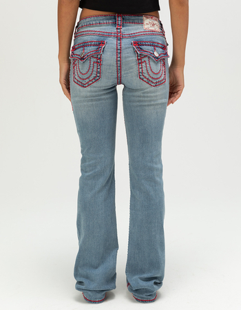 TRUE RELIGION Becca Super T Flap Womens Mid Rise Bootcut Jeans Alternative Image