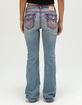 TRUE RELIGION Becca Super T Flap Womens Mid Rise Bootcut Jeans image number 2