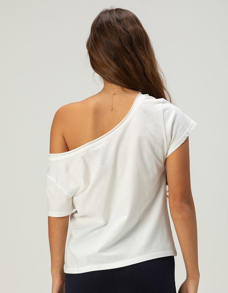 RSQ Womens USA Soccer Off The Shoulder Tee image number 2