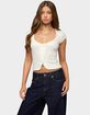 EDIKTED Blaunca Asymmetric Knit Top image number 1