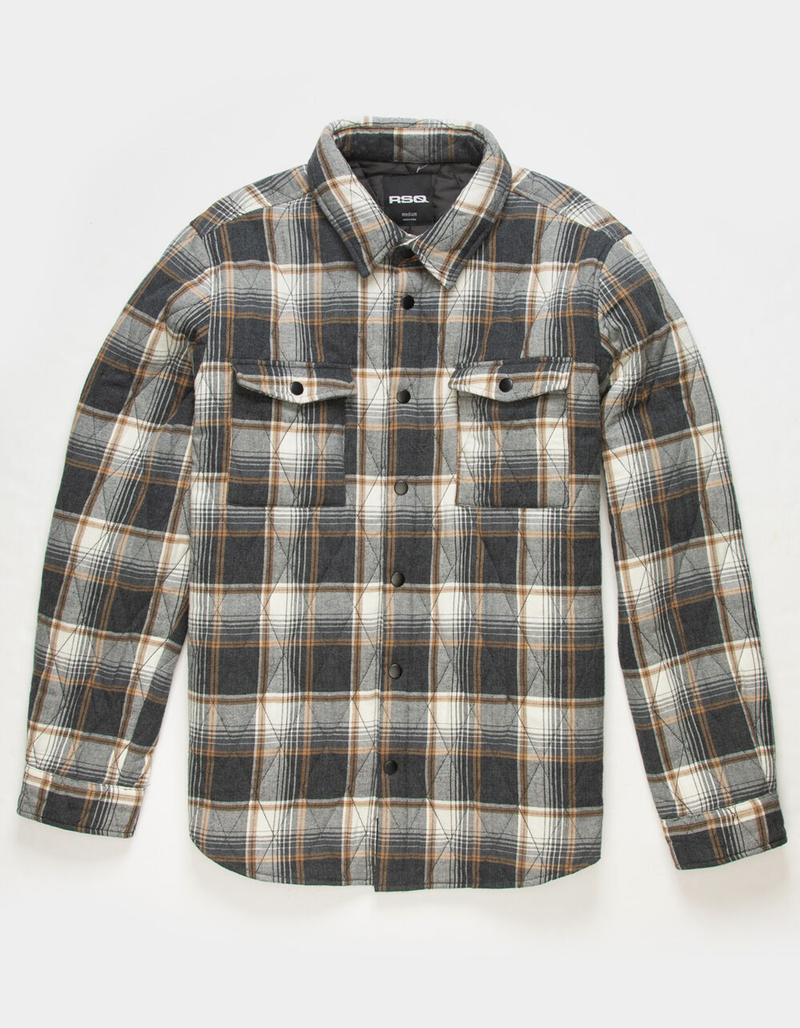 RSQ Mens Quilted Flannel Jacket image number 1