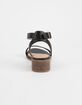 CITY CLASSIFIED Ankle Strap Black Womens Heeled Sandals image number 4