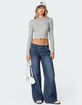 EDIKTED Cory Striped Low Rise Jeans image number 2