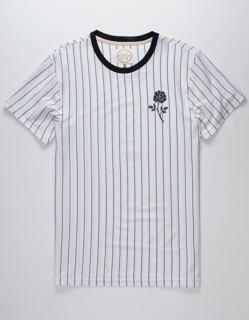 BIRCH BLACK Rose Stripe Mens T-Shirt image number 0