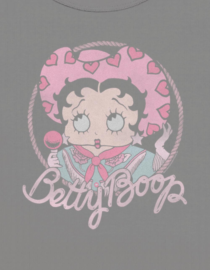 BETTY BOOP Cowgirl Hearts Womens Baby Tee image number 1