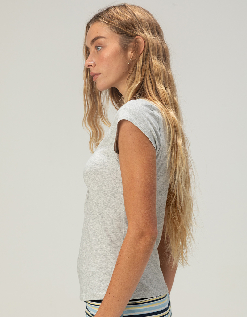 RSQ Womens Lace Trim Tee image number 2