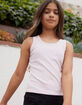 FULL TILT Essentials Girls Rib Tank Top image number 1