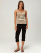 FULL TILT Camo Womens Long Henley Cami image number 2