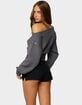 EDIKTED Doro Studded Off Shoulder Sweater image number 3