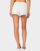 EDIKTED Matilda Low Rise Distressed Denim Shorts image number 4
