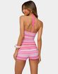 EDIKTED Eisley Striped Knit Halter Top image number 3