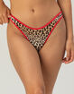 DAMSEL Leopard High Leg Cheekier Bikini Bottoms image number 2