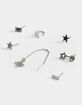 FULL TILT 7 Pack Star & Butterfly Cuff Earrings image number 1