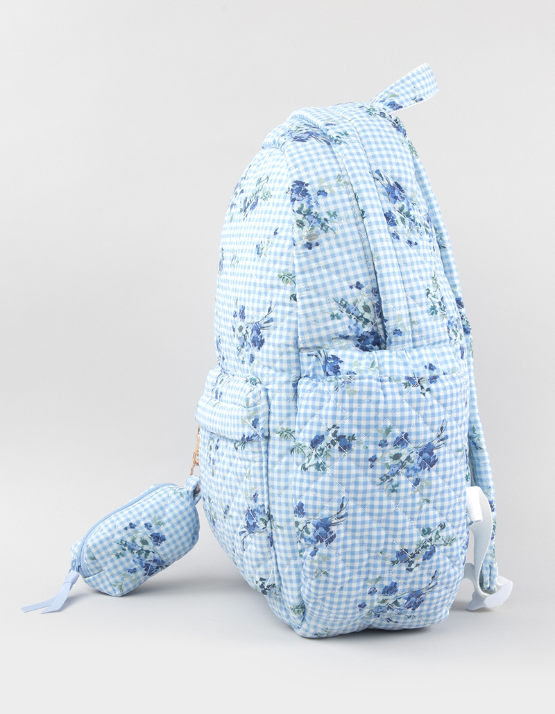 TILLYS Floral Quilted Backpack image number 2