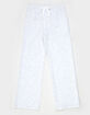 FULL TILT Girls Solid Thermal Wide Leg Sweatpants image number 1